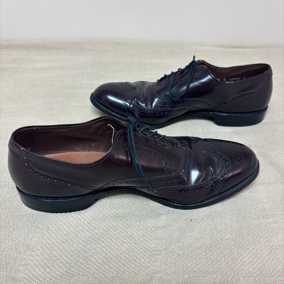 Men\'s ALLEN EDMONDS Chester Burgundy Wing Tip Dress Shoes Sz 11.5 D main image 7